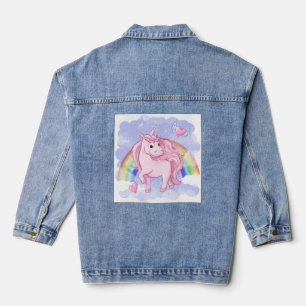 Rainbow Unicorn Jeansjacke