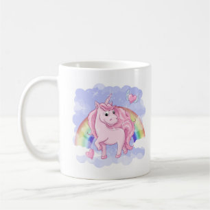 Rainbow Unicorn Kaffeetasse