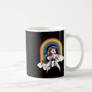 Rainbow Unicorn Karate Taekwondo Mixed Martial Art Kaffeetasse