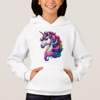 Rainbow Unicorn Kids Hoodie - Magischer Komfort un