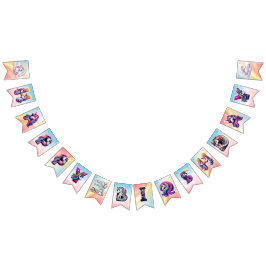 Rainbow Unicorn Magic Birthday Wimpelkette
