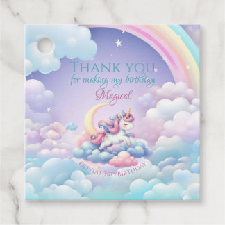 Rainbow Unicorn Magic Moment Girl Geburtstag Geschenkanhänger