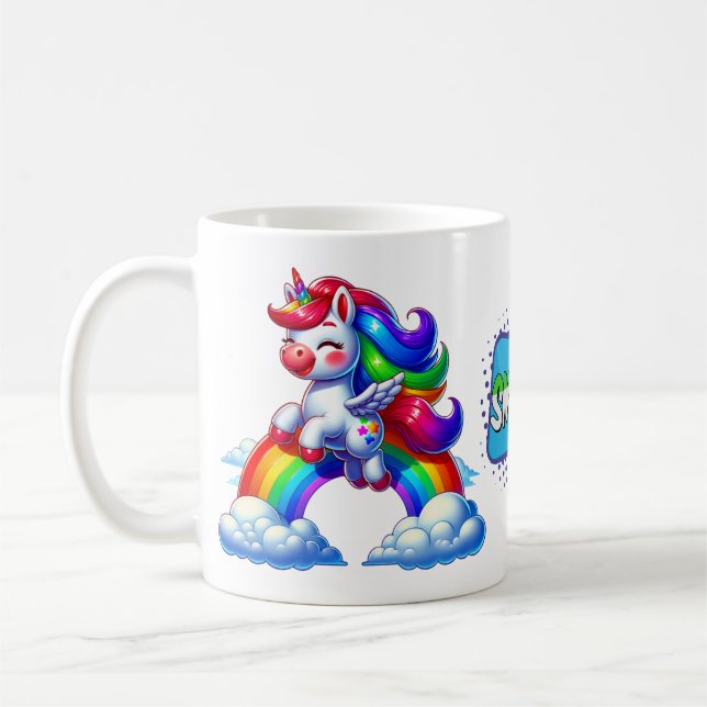 Rainbow Unicorn Magic Tasse 11 oz (Links)