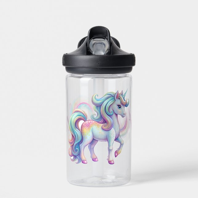 Rainbow Unicorn Magic Water Flasche (Vorne)