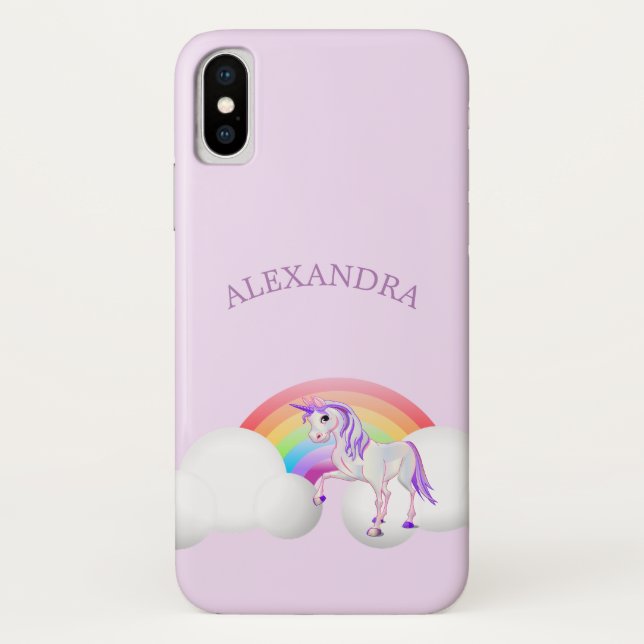 Rainbow Unicorn Magical Niedlich Personal Case-Mate iPhone Hülle (Rückseite)