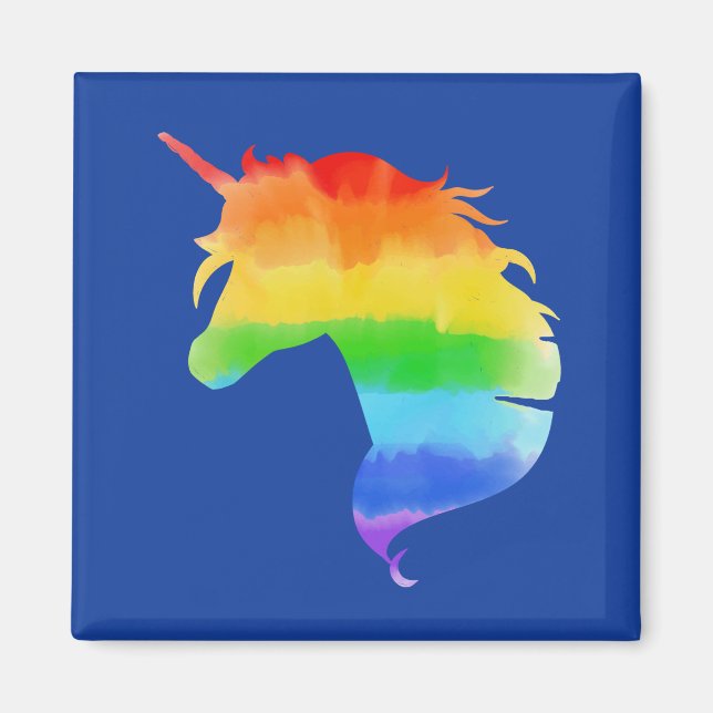 Rainbow Unicorn Magnet (Vorne)