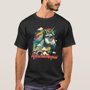 Rainbow Unicorn Mikrobiologe Mikrobiologie T-Shirt