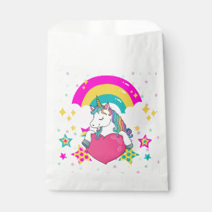Rainbow Unicorn mit Sternen Geschenktütchen