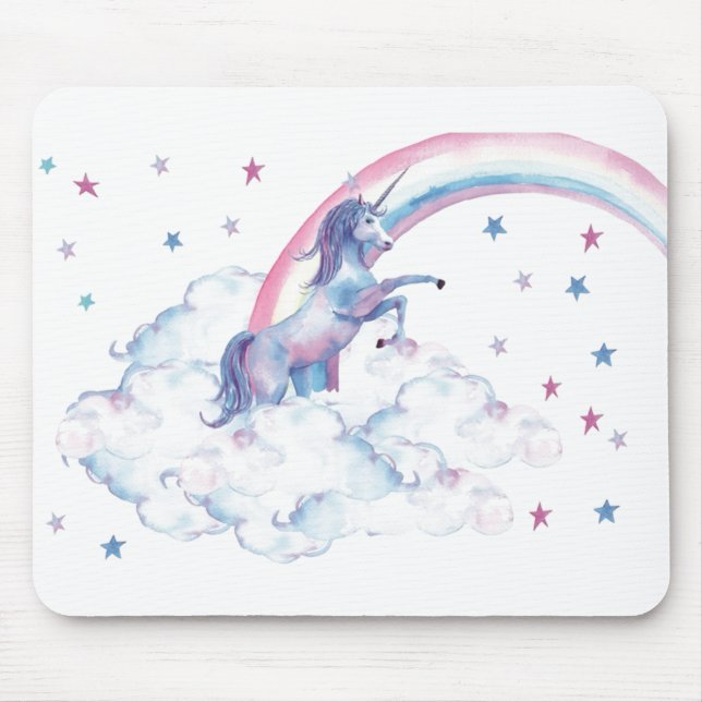 Rainbow Unicorn Mousepad (Vorne)