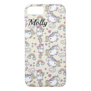 Rainbow Unicorn NAME Kawaii Niedlich Sweet Case-Mate iPhone Hülle