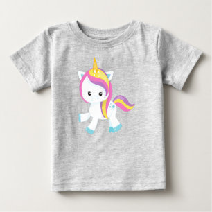 Rainbow Unicorn, Niedliches Einhorn, Stern, Magisc Baby T-shirt