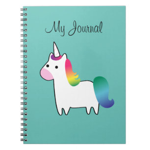 Rainbow Unicorn-Notebook Notizblock