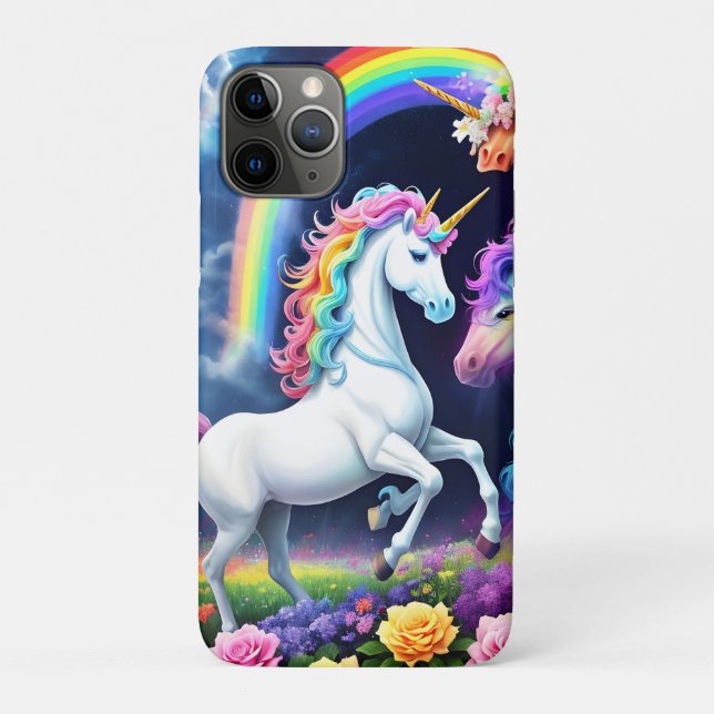Rainbow Unicorn One Case-Mate iPhone Hülle (Rückseite)