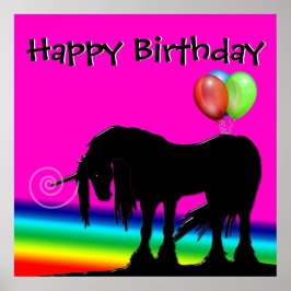 Rainbow Unicorn-Party (allgemein) Poster