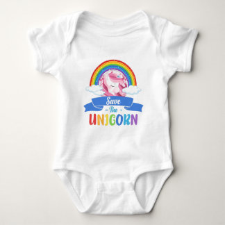 Rainbow Unicorn Party Baby Bodysuit Baby Strampler