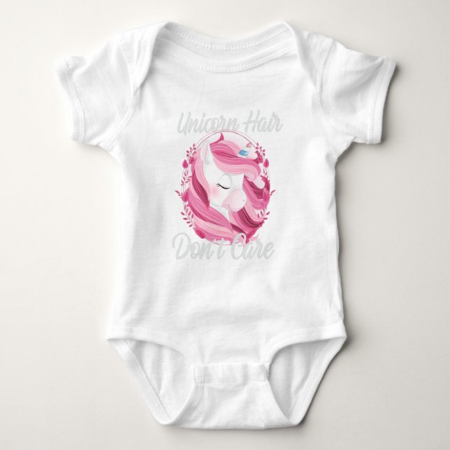 Rainbow Unicorn Party Baby Bodysuit Strampler (Vorderseite)