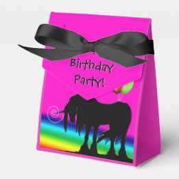 Rainbow Unicorn-Party Geschenkschachtel