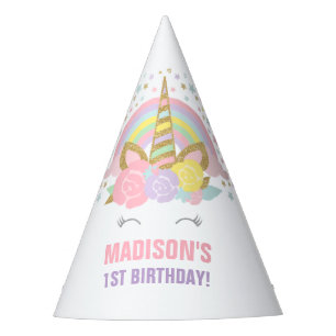 Rainbow Unicorn Party Hat Unicorn Geburtstagsparte Partyhütchen