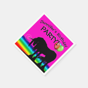 Rainbow Unicorn-Party Serviette
