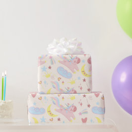 Rainbow Unicorn Pastel Niedlich fröhlich Geschenkpapier