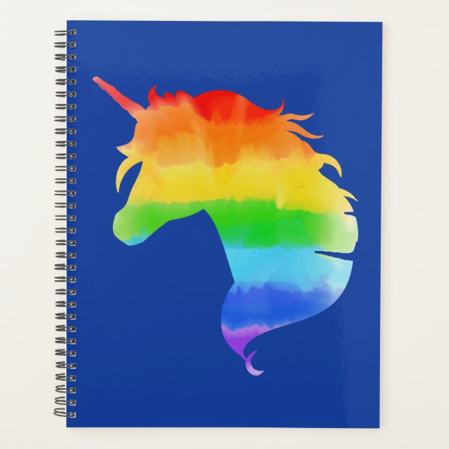 Rainbow Unicorn Planer (Vorderseite)
