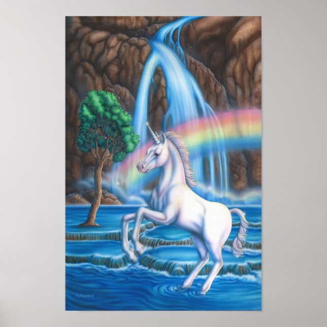Rainbow Unicorn Poster (Vorne)