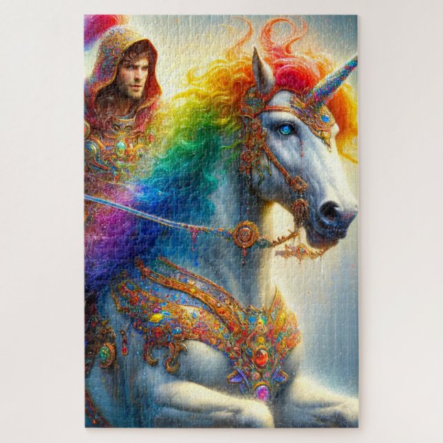 Rainbow Unicorn Puzzle (Vertikal)