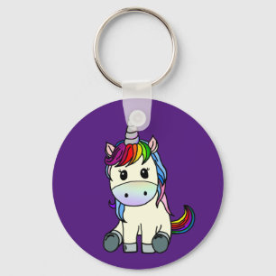 Rainbow Unicorn Schlüsselanhänger