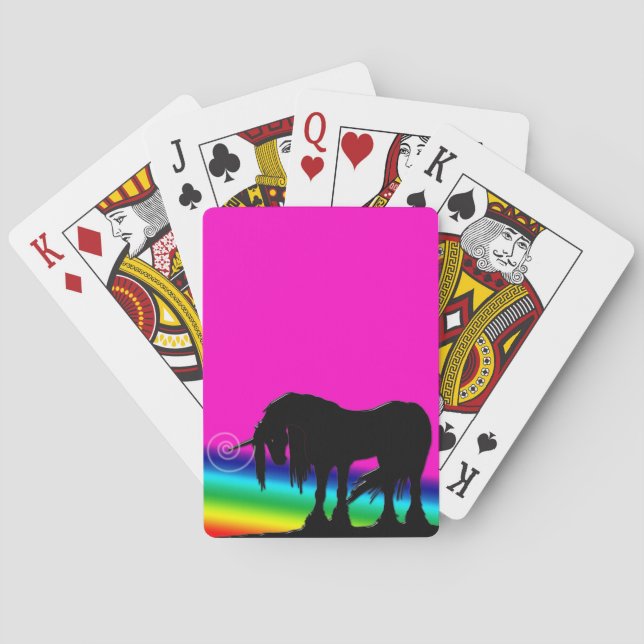 Rainbow Unicorn Spielkarten (Rückseite)