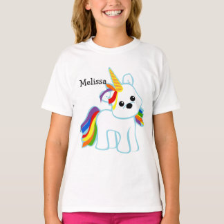 Rainbow Unicorn-Süsse T-Shirt