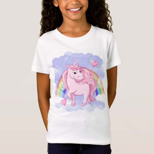 Rainbow Unicorn T-Shirt (Vorderseite)
