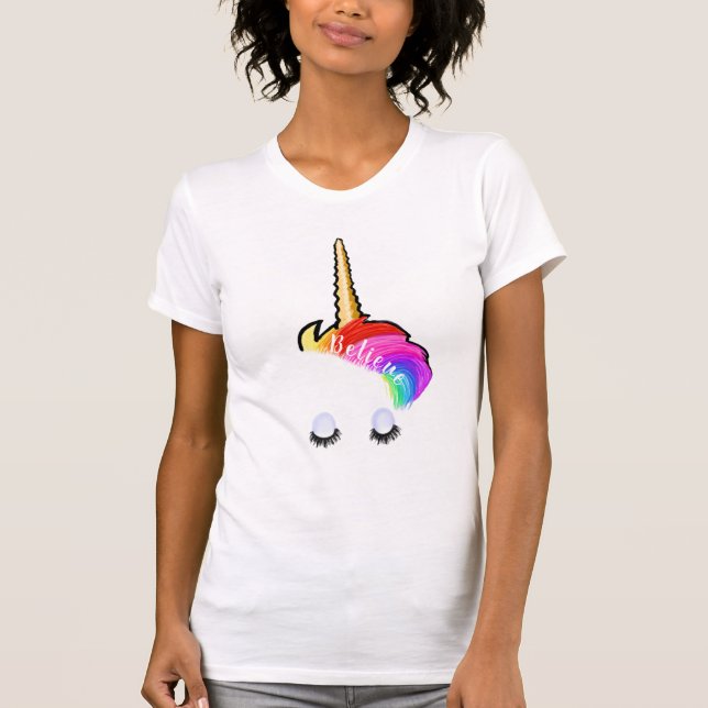 Rainbow Unicorn T - Shirt (Vorderseite)