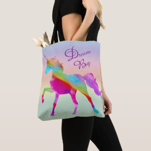 Rainbow Unicorn Tote Bag