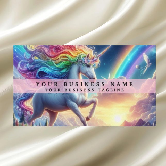 Rainbow Unicorn Visitenkarte (Von Creator hochgeladen)