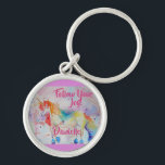 Rainbow Unicorn Wasserfarbe Rosa Schlüsselring Schlüsselanhänger<br><div class="desc">Rainbow Unicorn Watercolor Pink Child's Name Schlüsselring. Für alle Jungen im Herzen ein schönes,  einzigartiges Carry Design,  mit einer meiner ursprünglichen Aquarellen. Fügen Sie Ihrem Leben ein wenig Zauber hinzu!</div>