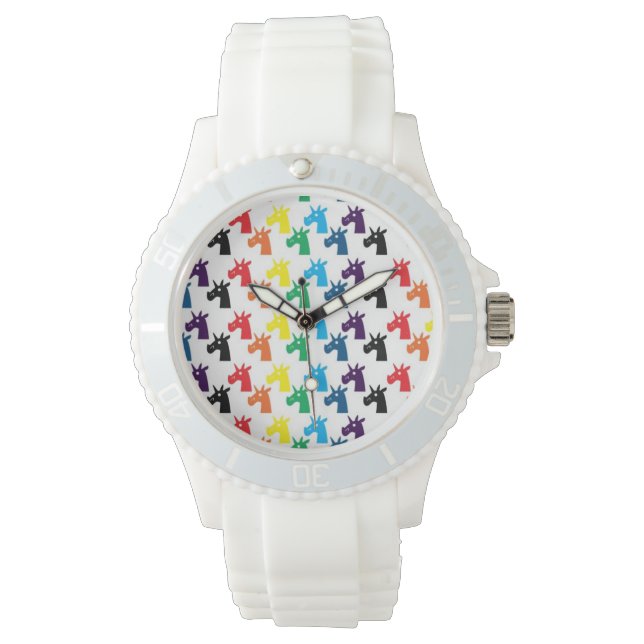 Rainbow Unicorn Watch Armbanduhr (Vorderseite)