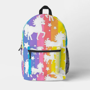 Rainbow Unicorns Bedruckter Rucksack
