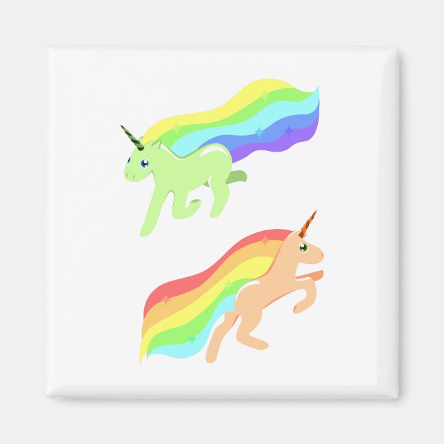 Rainbow Unicorns Magnet (Vorne)