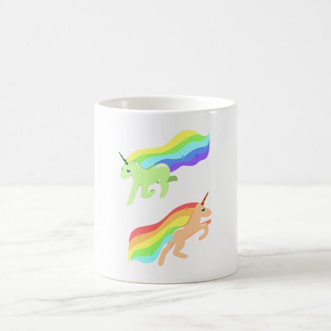 Rainbow Unicorns Tasse (Mittel)