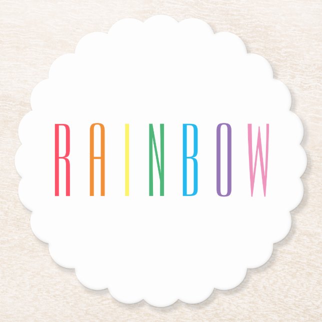 RAINBOW-Untersetzer mit Skalierung Untersetzer (Vorderseite)