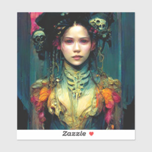 Rainbow Urchin Fantasy Sci-Fi Aufkleber