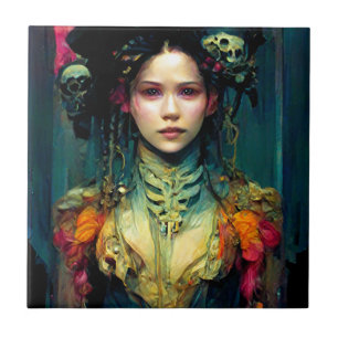 Rainbow Urchin Fantasy Sci-Fi Fliese