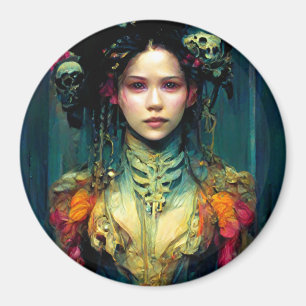 Rainbow Urchin Fantasy Sci-Fi Magnet