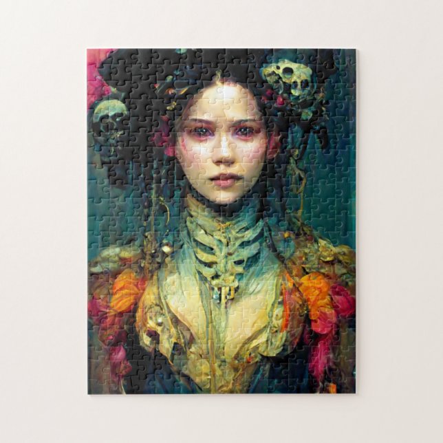 Rainbow Urchin Fantasy Sci-Fi Puzzle (Vertikal)