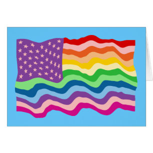 Rainbow US Flag