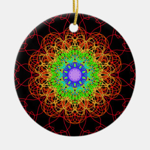 Rainbow v4 keramik ornament