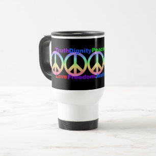 Rainbow Values-Tasse Reisebecher
