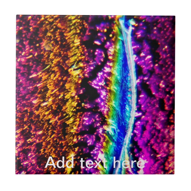 Rainbow-verschmolzenes Glas Fliese (Vorderseite)