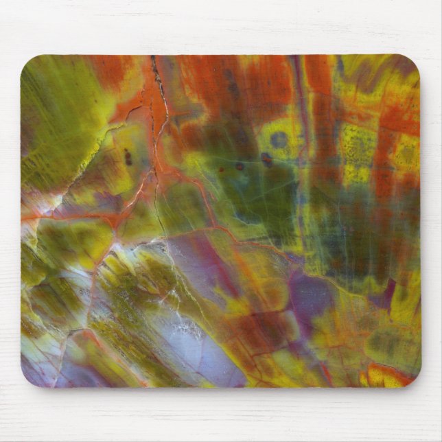 Rainbow-versteinertes Holz Mousepad (Vorne)