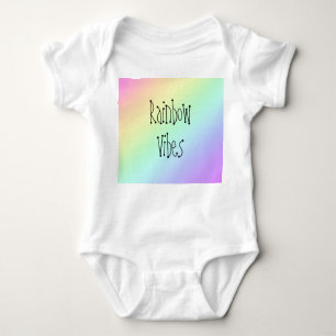 Rainbow Vibes Baby Bodysuit Baby Strampler